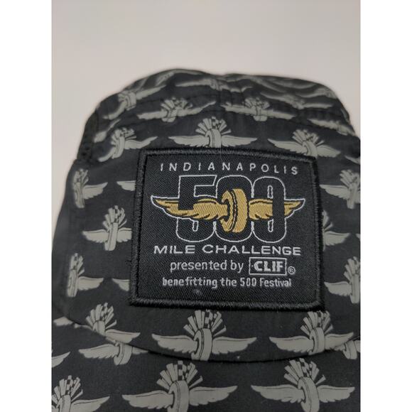 Indy 500 Mile Challenge Clif Bars Strapback Hat Repeat Logo Racing Black - Picture 4 of 9